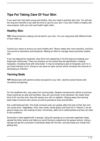 Tips For Taking Care Of Your Skin