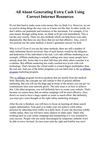 All About Generating Extra Cash Using Correct Internet Resources