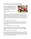 Football Facts To Help You In Football Betting