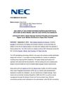 NEC DISPLAY SOLUTIONS EXPANDS SUPER-SLIM PORTFOLIO WITH NEW 40-INCH MODEL AND SIX COST-EFFECTIVE BUNDLES 