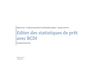 Edition des statistiques de prêt avec BCDI