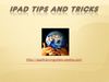 IPad Tips and Tricks