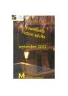 Nouveautés fictions adulte : septembre 2012