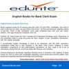 English books for Bank Clerk Exam
