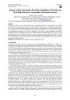 Analysis of Geo-informatics Teaching Capabilities of Teachers in Thai High Schools by Geographic Information System