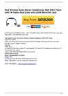 New Wireless Audio Stereo Headphones Mp3 WMA Player with FM Radio–Blue Color with a 8GB Micro SD Card