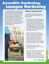 Lasagna Gardening - Accessible Gardening for the Disablled
