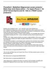 PhoneDevil / MediaDevil Magicscreen screen protector: Matte Clear (Anti-Glare) edition – For Apple iPhone 4 /...