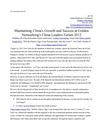 Maintaining China's Growth and Success at Golden Networking's China Leaders Forum 2012