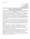 Why You Shouldn't Be Searching for Speed Limits at The Speed Traders Workshop 2012