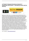 LG Prada 3.0 Unlocked Smartphone Android 2.3 Gingerbread, 8 MP Camera — International Version with No Warranty