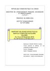 Rapport de stage effectué au sein du complexe scolaire KALAMO