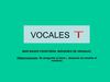 Vocales "I"