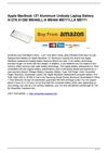 Apple MacBook 13″ Aluminum Unibody Laptop Battery A1278 A1280 MB466LL/A MB466 MB771LLA MB771