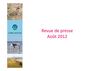 Revue de presse - Aout 2012