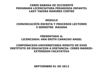 COMUNICACION ESCRITA Y PROCESOS LECTORES
