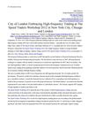 City of London Embracing High-frequency Trading at The Speed Traders Workshop 2012 in New York City, Chicago and London