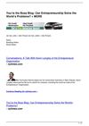 You’re the Boss Blog: Can Entrepreneurship Solve the World’s Problems? + MORE
