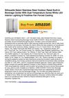 Silhouette Select Stainless Steel Outdoor Rated Built-In Beverage Center With Dual Temperature Zones White LED...