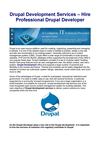 Drupal Development Services – Hire Professional Drupal Developer