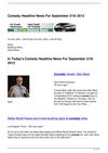 Comedy Headline News For September 21th 2012