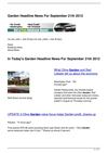 Garden Headline News For September 21th 2012