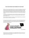 How to Buy Authentic Coach Handbag From Coach Outlet