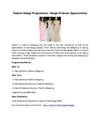 Fashion Design Programmes – Range Of Career Opportunities