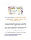 Wordpress Blog Customization - Make your Blog Fast Loading, Scalable and Easy to Navigate
