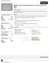 Quartet 7694G Contour Black Frame with Grey Fabric Bulletin Board - 4x3 Data Sheet