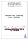 Communique de Presse du Championnat France Ecarteurs et Sauteurs 2012