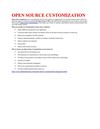 Open Source Customization Services