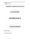 PLAN DOCENTE Matemáticas III En Línea por Lozano V.J.Gabriel