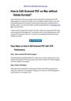 How to Edit Scanned PDF on Mac