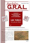 ARCHEOGRAL Septembre 2011