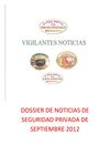 DOSSIER DE NOTICIAS DE SEGURIDAD PRIVADA DE SEPTIEMBRE 2012