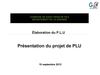 PLU - Diaporama de la réunion du 10/09/2012