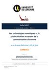 Les technologies numériques et la géolocalisation au service de la communication citoyenne - ANNEXES