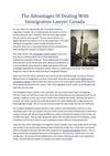The Advantages Of Dealing With Immigration Lawyer Canada