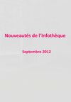 Sélection septembre 2012