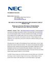 NEC DISPLAY SOLUTIONS ANNOUNCES NEW LED-BACKLIT DISPLAY PRODUCT LINE