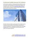 Professional Liability Insurance for Architects