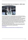 Extended pilot flight hours are dangerous – pilots’ union