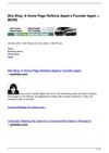 Bits Blog: A Home Page Reflects Apple’s Founder Again + MORE
