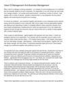Value Of Management And Business Management