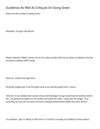 Guidelines As Well As Critiques On-Going Green