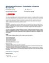 Coffee Market in Argentina Market Profile - MarketReportsOnline.com