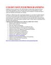 Coldfusion Web Programming Services
