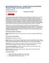 MarketReportsOnline.com - Global Pharmaceutical Market Research Report and Forecast 2012-2017