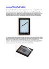Lenovo ThinkPad Tablet